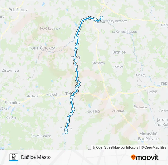 Поезд OS 28301: карта маршрута