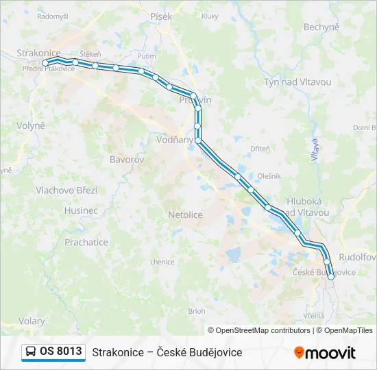 OS 8013 Bus Line Map