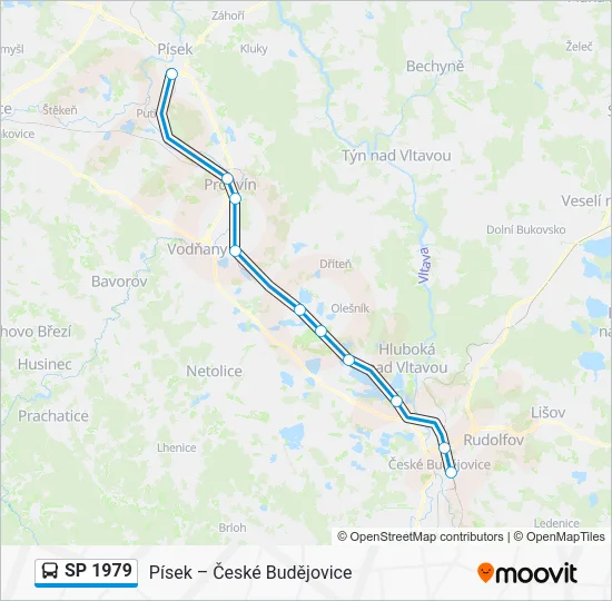 Автобус SP 1979: карта маршрута