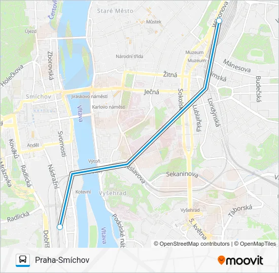 Автобус OS 119930: карта маршрута