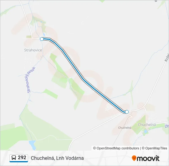 Автобус 292: карта маршрута