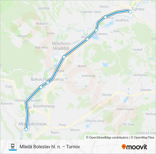 Поезд SP 101542: карта маршрута