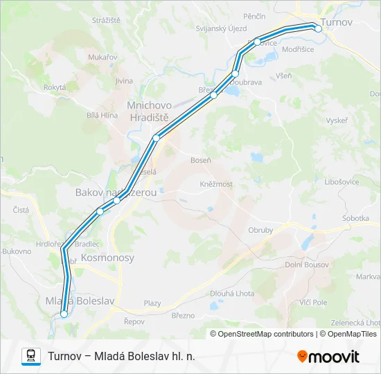 Поезд SP 101547: карта маршрута