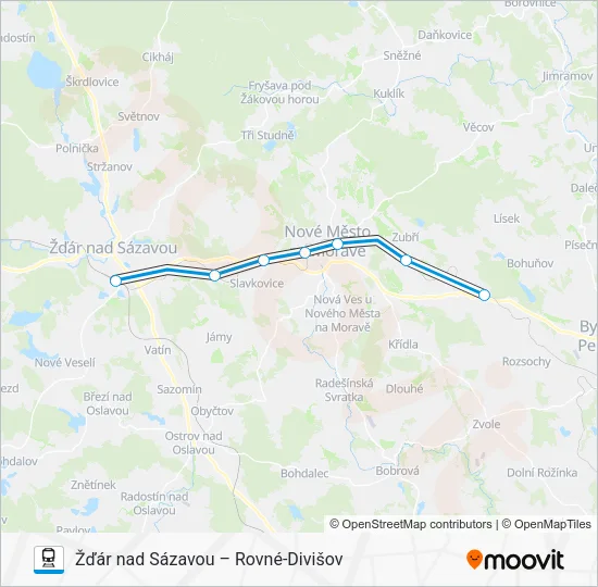 Поезд OS 14913: карта маршрута