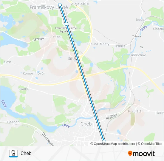 Поезд OS 10093: карта маршрута