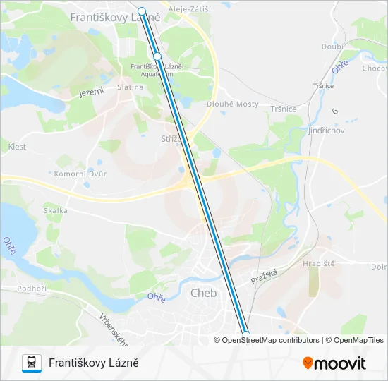 Поезд OS 10094: карта маршрута