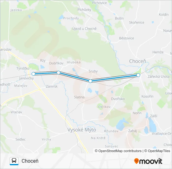 Автобус OS 305025: карта маршрута