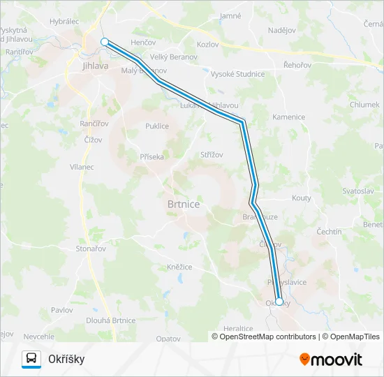 Автобус OS 14821: карта маршрута