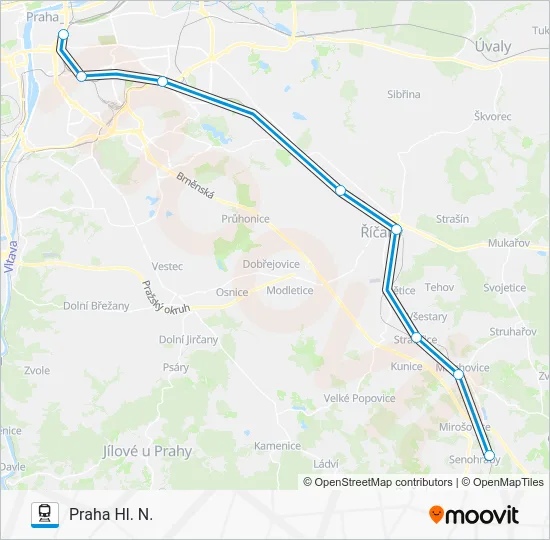 Поезд SP 102470: карта маршрута
