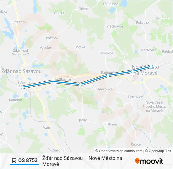 OS 8753 Bus Line Map