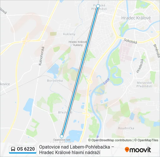 OS 6220 Bus Line Map