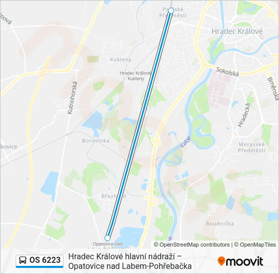 OS 6223 Bus Line Map