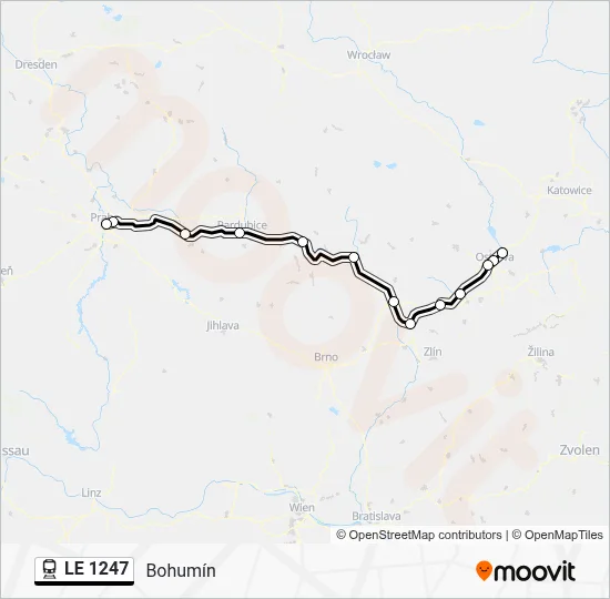 LE 1247 Route: Schedules, Stops & Maps - Bohumín (Updated)