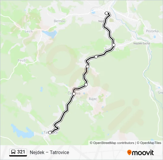 321 Route: Schedules, Stops & Maps - Nejdek, Aut. St. (Updated)