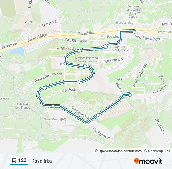 123 bus Line Map