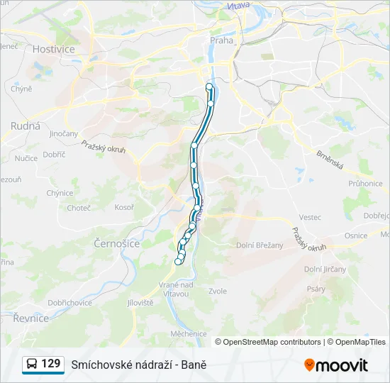 129 Bus Line Map