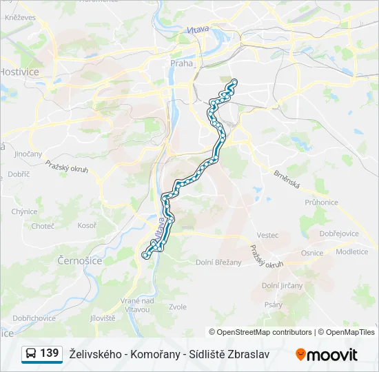 139 Bus Line Map