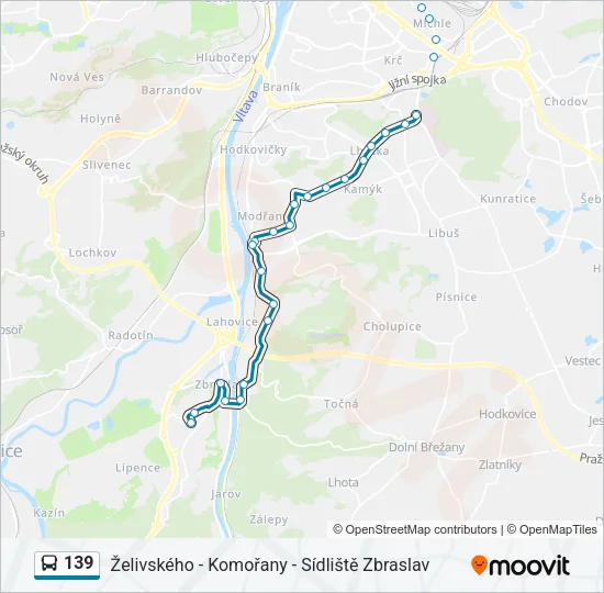 139 Bus Line Map