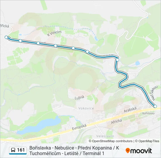 Автобус 161: карта маршрута