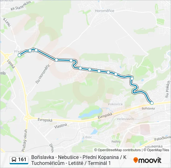 Автобус 161: карта маршрута