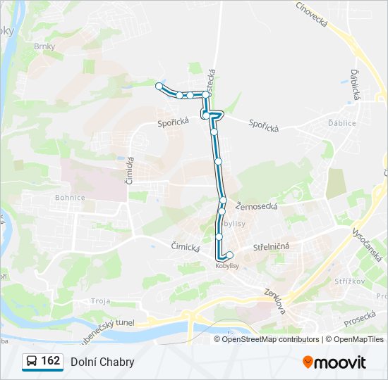 162 bus Line Map