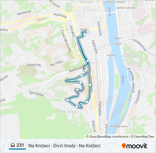 231 bus Line Map