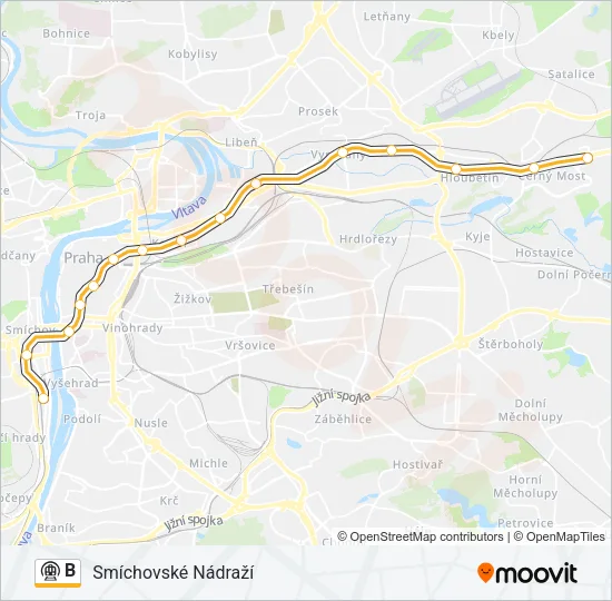 B Subway Line Map