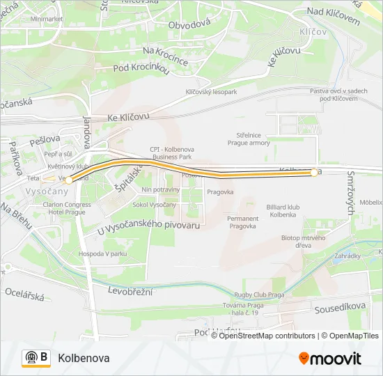 B Subway Line Map