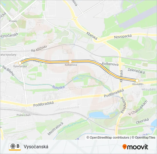 B Subway Line Map