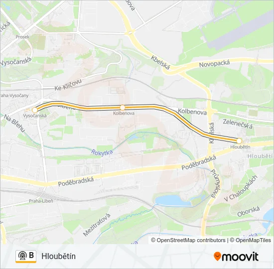 B Subway Line Map