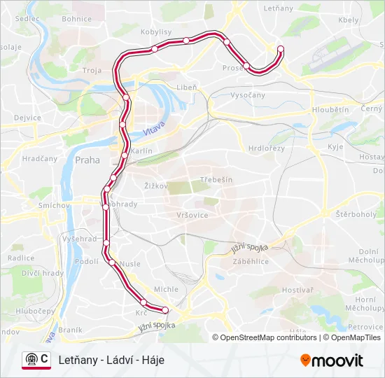 C metro Mapa linky