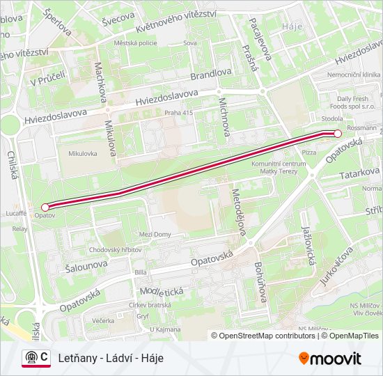 C Subway Line Map