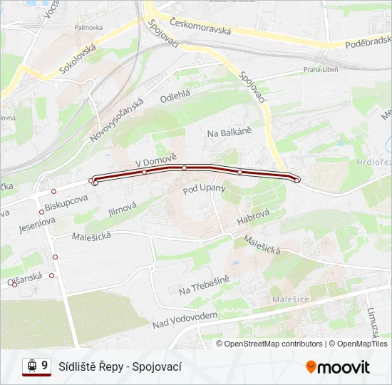 9 Light Rail Line Map