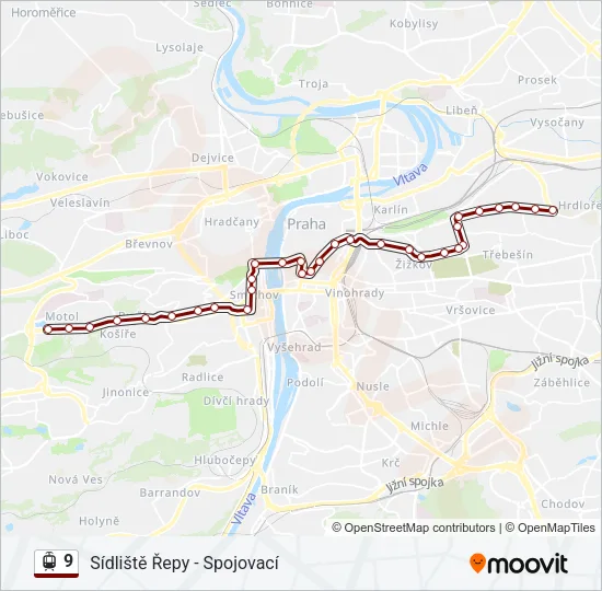 9 Light Rail Line Map