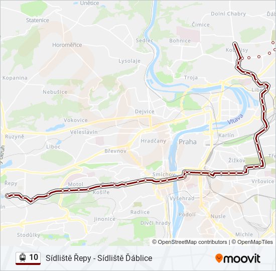 10 Route: Schedules, Stops & Maps - Sídliště Řepy (Updated)