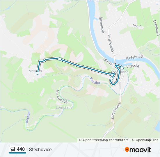 440 bus Line Map