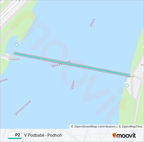 P2 ferry Line Map