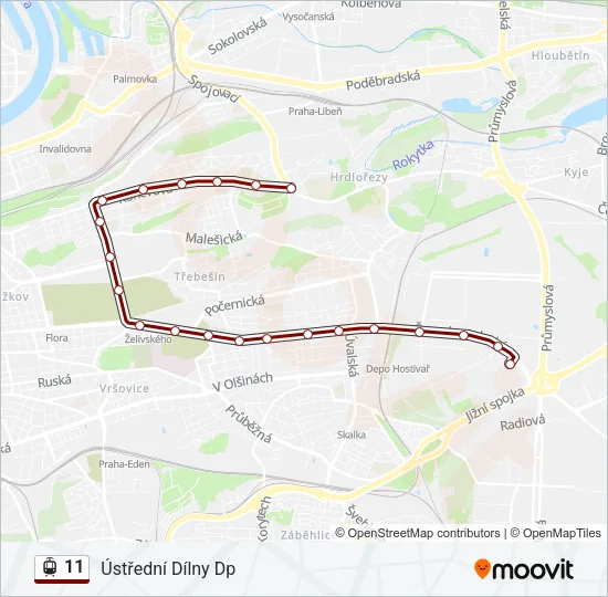 11 Light Rail Line Map