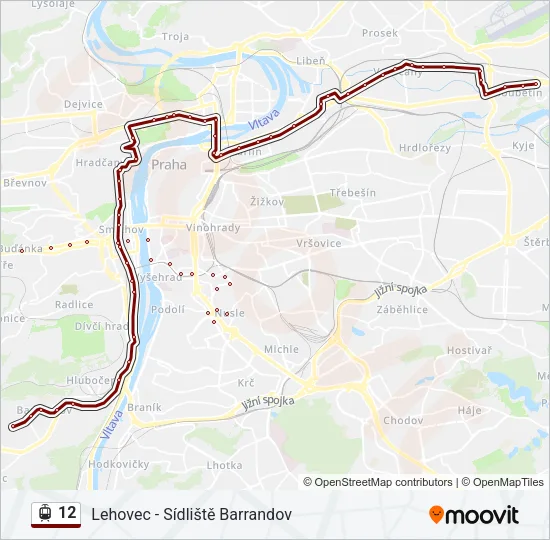 12 Light Rail Line Map