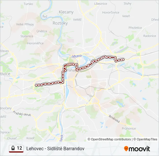 12 Light Rail Line Map