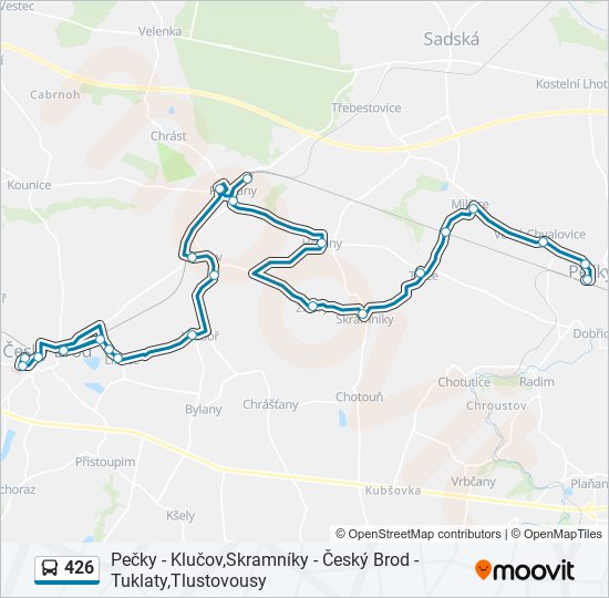 426 bus Line Map