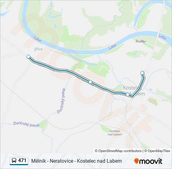 471 bus Line Map