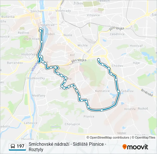 197 Bus Line Map