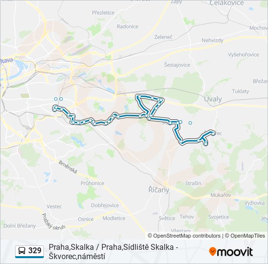 329 bus Line Map