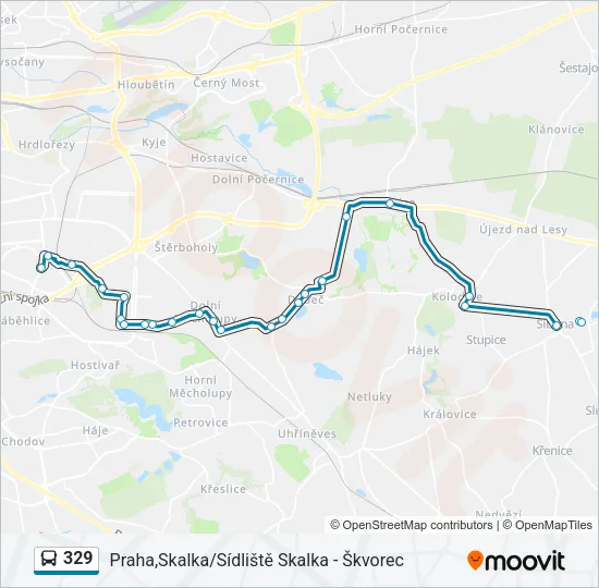 329 Bus Line Map