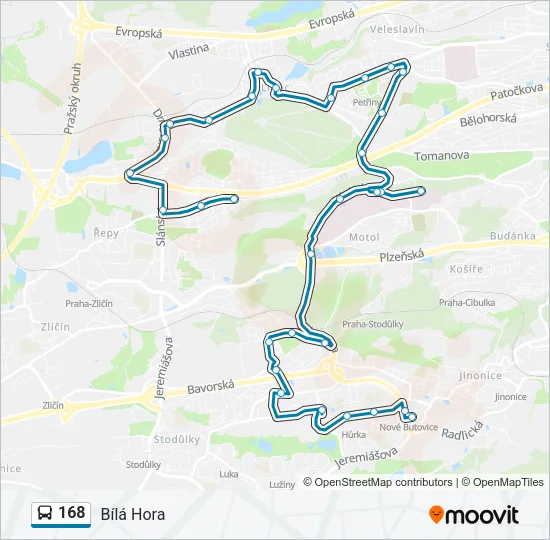 168 Bus Line Map