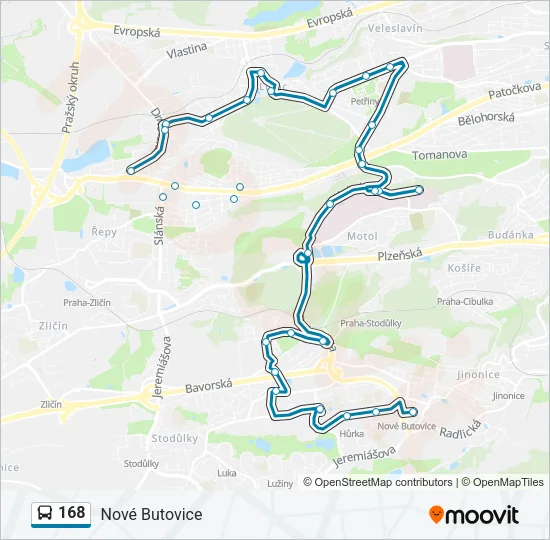 168 Bus Line Map