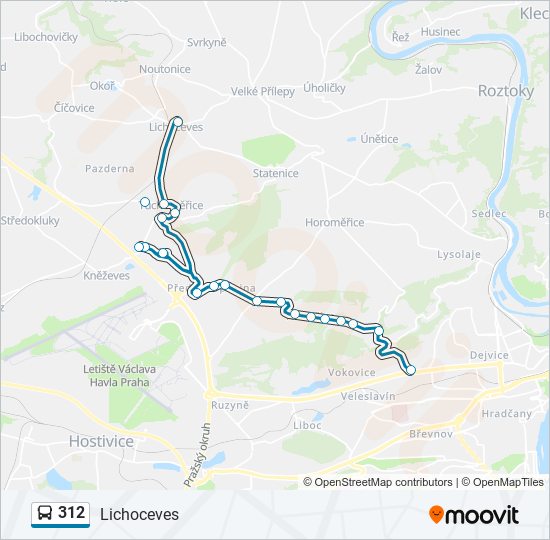 312 bus Line Map