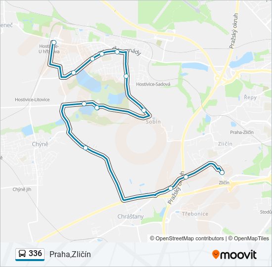 336 bus Line Map