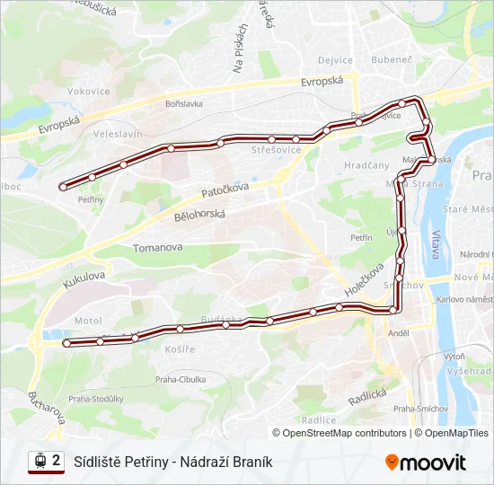 2 Light Rail Line Map